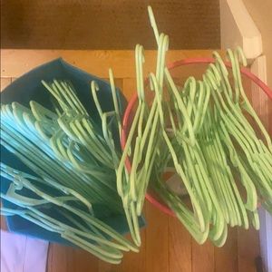 mint green hangers